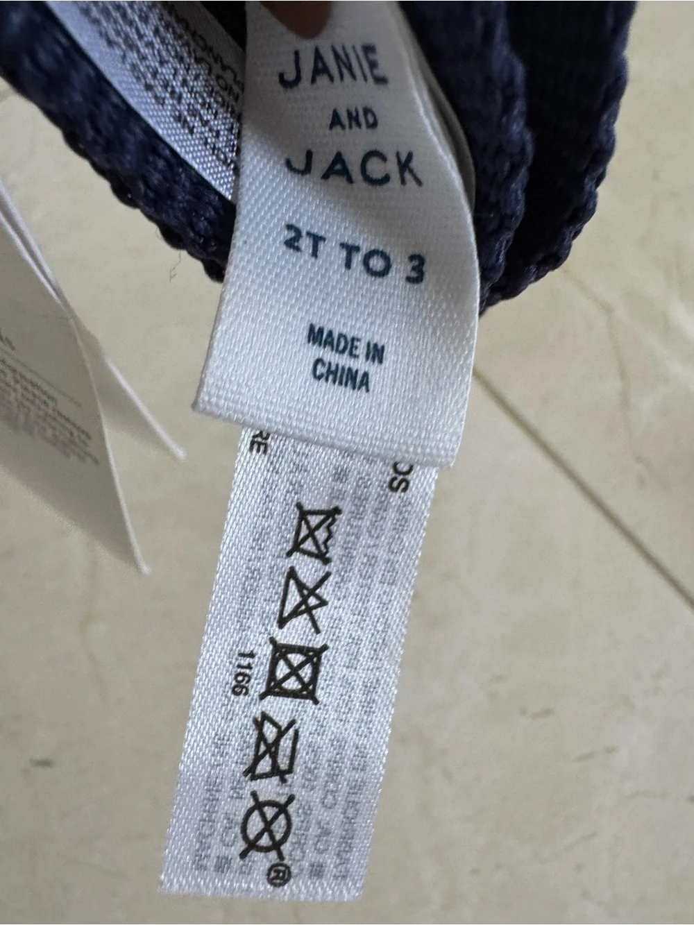 NWT Janie and Jack Patriotic Flag Belt | Size 2T–3T | Genuine Leather